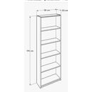 Βιβλιοθήκη Trendline Λευκή 58x170x23cm