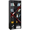 Βιβλιοθήκη Gaming Ανθρακί 75x188x30cm