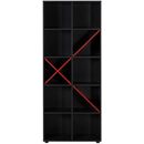 Βιβλιοθήκη Gaming Ανθρακί 75x188x30cm