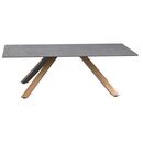 Τραπεζάκι Κεραμικό μια Γραφίτης 110x70x40cm
