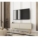Έπιπλο Τηλεόρασης oro  Μπεζ + Χρυσό  135x53x32cm