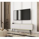Έπιπλο Τηλεόρασης oro  Λευκό+ Μαύρο 135x53x32cm