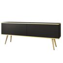 Έπιπλο Τηλεόρασης oro Ανθρακί + Χρυσό 135x53x32cm