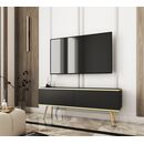 Έπιπλο Τηλεόρασης oro Ανθρακί + Χρυσό 135x53x32cm