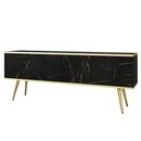 Έπιπλο Τηλεόρασης oro Μάρμαρο+ Χρυσό 135x53x32cm
