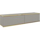 Κρεμαστό Έπιπλο Τηλεόρασης Oro_mdf Γκρι 135x30x32cm