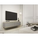 Κρεμαστό Έπιπλο Τηλεόρασης Oro_mdf Γκρι 135x30x32cm