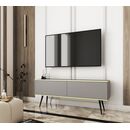 Έπιπλο Τηλεόρασης Oro_mdf Γκρι 135x53x32cm