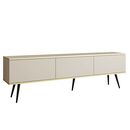 Έπιπλο Τηλεόρασης oro  Μπεζ + Μαύρο 175x53x32cm