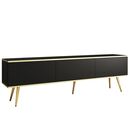 Έπιπλο Τηλεόρασης oro  Ανθρακί + Χρυσό 175x53x32cm