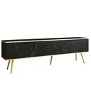 Έπιπλο Τηλεόρασης oro  Μάρμαρο + Χρυσό 175x53x32cm