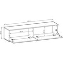 Κρεμαστό Έπιπλο Τηλεόρασης oro Μπεζ 135x30x32cm