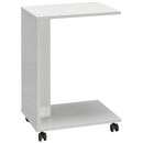 Βοηθητικό Τραπεζάκι c Shape Λευκό High Gloss 35x65x45cm