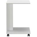 Βοηθητικό Τραπεζάκι c Shape Λευκό High Gloss 35x65x45cm