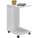 Βοηθητικό Τραπεζάκι c Shape Λευκό High Gloss 35x65x45cm