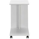 Βοηθητικό Τραπεζάκι c Shape Λευκό High Gloss 35x65x45cm