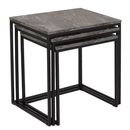 Σετ Τραπεζάκια Ζιγκον Μάρμαρο 55x47x40cm