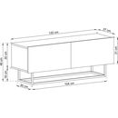 Έπιπλο Τηλεόρασης Enjoy Γραφίτης 120x47x37cm