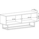 Έπιπλο Τηλεόρασης Enjoy Γραφίτης 120x47x37cm