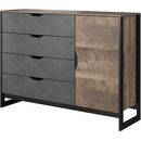 Μπουφές Arden: Sand Gragne+matera 137.5x99.2x39.6cm