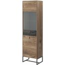 Βιτρίνα Dark Χρώμα Βελανιδιά+black Stone 53x197x39cm