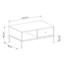 Τραπεζάκι Mono Μπλε 103,5x46,2x68cm