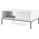 Τραπεζάκι Nova Λευκό Μ104xπ68xυ46cm