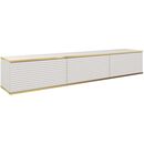 Κρεμαστό Έπιπλο Τηλεόρασης Oro_mdf Λευκό 175x30x32cm