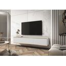 Κρεμαστό Έπιπλο Τηλεόρασης Oro_mdf Λευκό 175x30x32cm