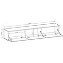 Κρεμαστό Έπιπλο Τηλεόρασης oro Ανθρακί 175x30x32cm