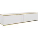 Κρεμαστό Έπιπλο Τηλεόρασης oro Λευκό 135x30x32cm