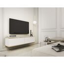 Κρεμαστό Έπιπλο Τηλεόρασης Oro_mdf Λευκό 135x30x32cm