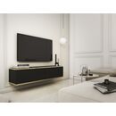 Κρεμαστό Έπιπλο Τηλεόρασης Oro_mdf Ανθρακί 135x30x32cm