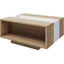 Τραπεζάκι Raylie Φυσικό+λευκό 110x41x75cm