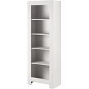 Βιβλιοθήκη Rene: Λευκό Παλαιωμένο 70x197x37cm