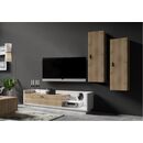 Σύνθεση Talina_ec Λευκό+kingstone oak 270x175x48cm