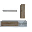Σύνθεση Talina_ec Λευκό+kingstone oak 240x175x48cm