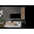 Σύνθεση Talina_ec_1 Λευκό+kingstone oak 240x175x48cm