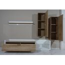 Σύνθεση Talina Λευκό+kingstone oak 270x175x48cm