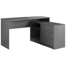 Γραφείο τεο Γραφίτης 138x76x50,4-110cm