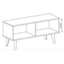 Έπιπλο Τηλεόρασης Nordi Λευκό+higloss Λευκό+riviera 107x50x40cm