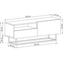 Έπιπλο Τηλεόρασης 02109-enj-art Φυσικό Artisan 120x47x37cm