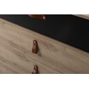 Arthus Συρταριέρα με 3 Συρτάρια Δρυς Artisan/μαύρο 85x41x68εκ.