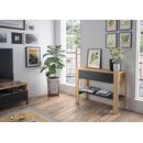 Trust Κονσόλα με 1 Συρτάρι και 1 Ράφι 102x36x91εκ. Helvezia oak / Black