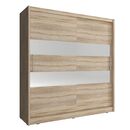 Ντουλάπα Συρόμενη Maja 2 Χρώμα Φυσικό Δρυς 180x200x62cm
