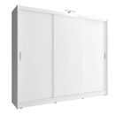 Ντουλάπα Συρόμενη 24114-Wk1w-250 Χρώμα Λευκό  250x214x62