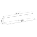 Έπιπλο Τηλεόρασης με Ράφι 36116-sk-tv Country Γκρι 155x50x47cm