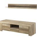 Έπιπλο Τηλεόρασης με Ράφι 36116-sk-tv Country Γκρι 155x50x47cm