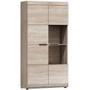 Βιτρίνα 36134-ln-sv Φυσικό 80x158x37cm