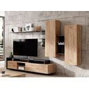 Σύνθεση Alva Ανθρακί +Φυσικό Golden Craft  2,60x171,5x30-40cm